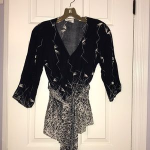 Nado blouse black/white size M